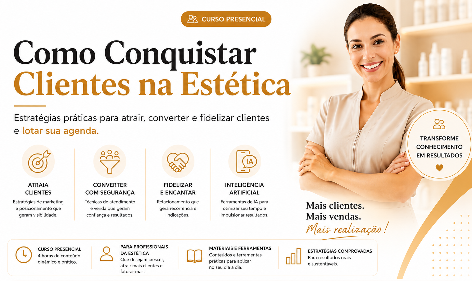 Curso Conquiste Mais Clientes na Estética